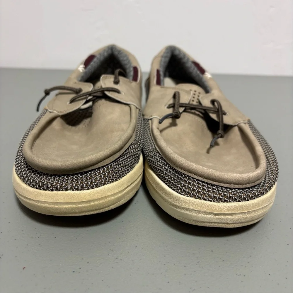 Hey Dude Welsh Grip Sand Men's Slip On Boat Shoes Loafers Size 13 Neutral